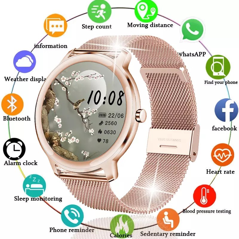2021 New Ladies Smart Watch Women Waterproof Fitness Tracker For Xiaomi