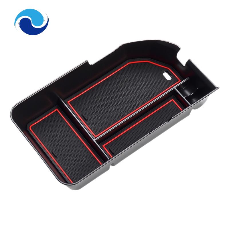 DYBANP Scatola Portaoggetti Console Centrale Auto, Per Audi Q3 8U 2012-2018, Scatola Portaoggetti Bracciolo Auto Scatola Portaoggetti Console Centrale Auto