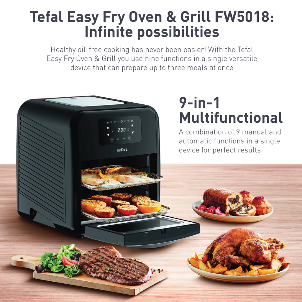 Mini four 11L 9en/in1 1,7 kg TEFAL Airfryer Easy Fry Oven & Grill