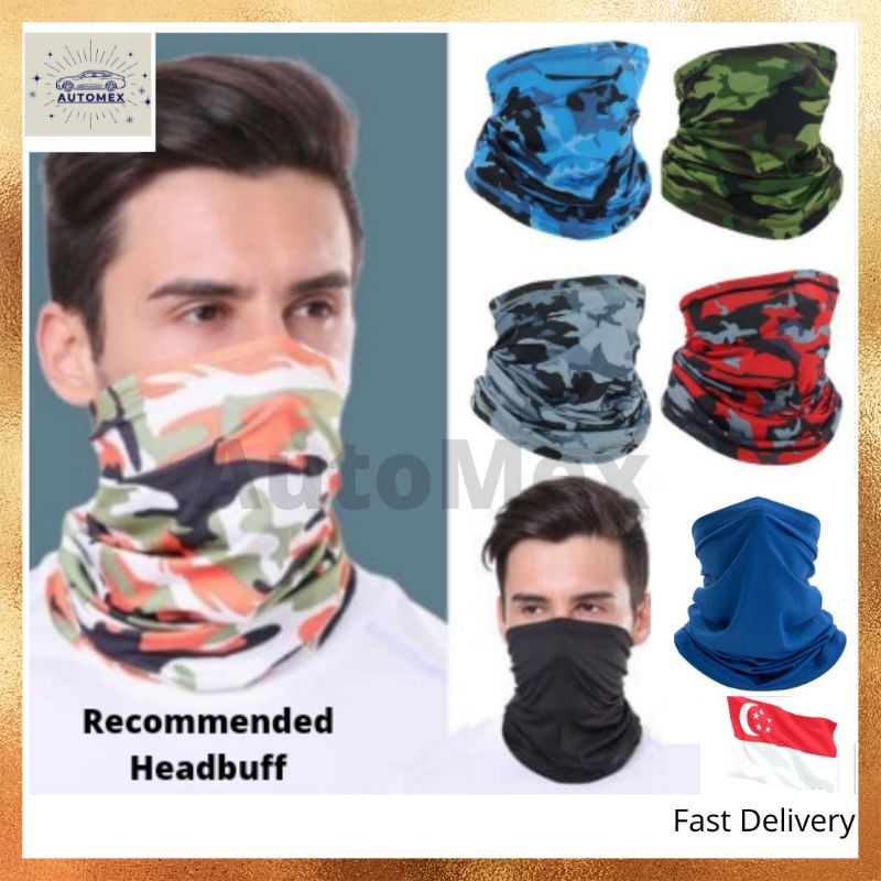 🇸🇬READY STOCK Anti UV Head Scarf UV Protection Face Mask Men Women Head ...