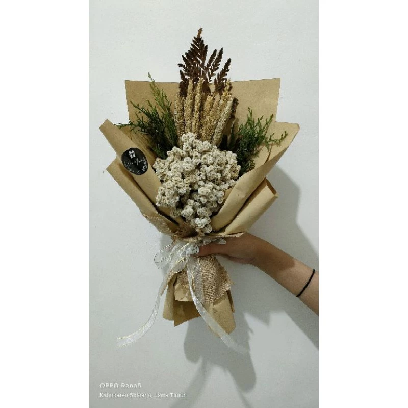 Buket Bunga Edelweis Wedding Ulang Tahun Wisuda