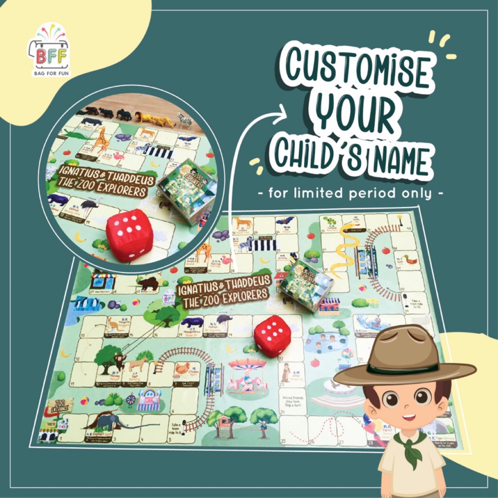 Giant Floor Board Game Zoo Explorers Shopee Singapore