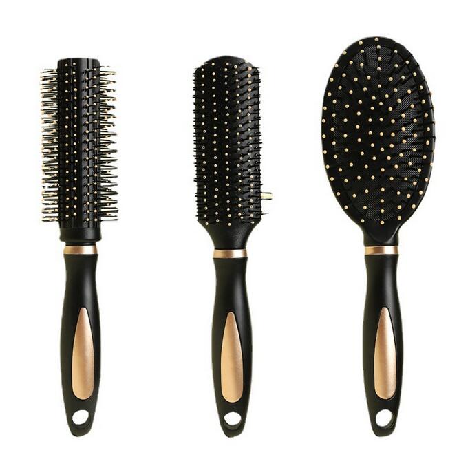 Hair Brush Detangle Hair Comb Gold Series Shopee Singapore 3432