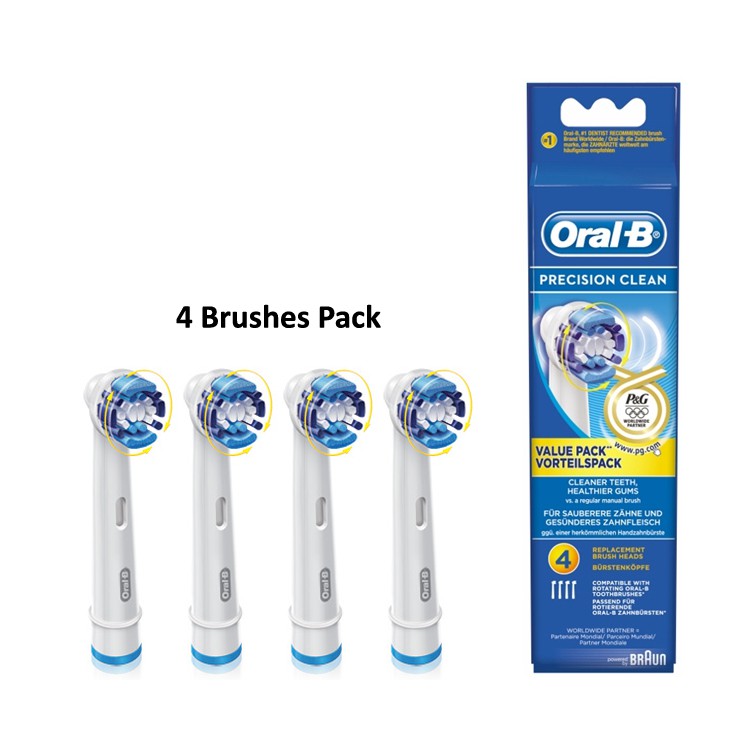 Oral B Replacement Electric Toothbrush Head Refills Precision Clean