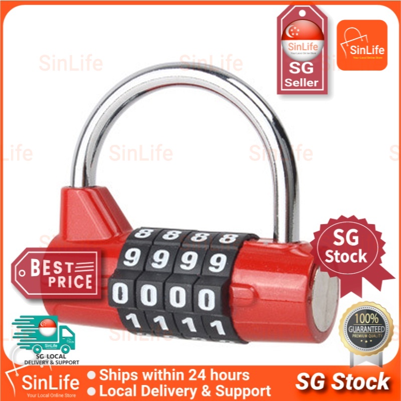 [SG Stock]Security 4/5 Digit Number Password Safety Coded Lock Wide