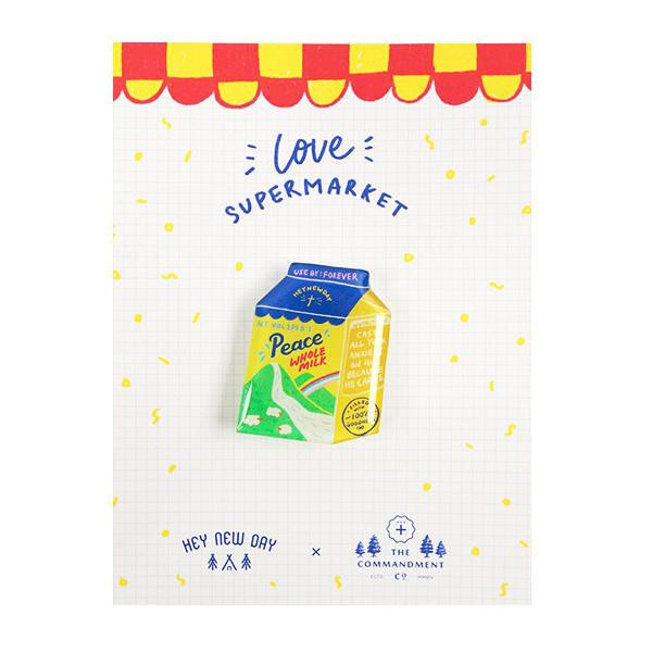Peace Whole Milk Pin {LOVE SUPERMARKET Pin}
