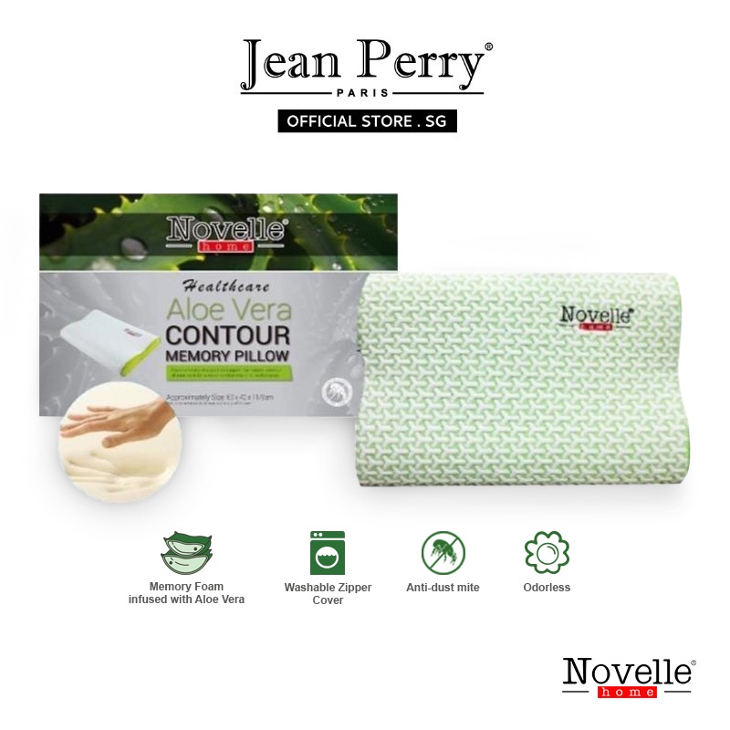 Novelle aloe vera 2025 contour memory pillow