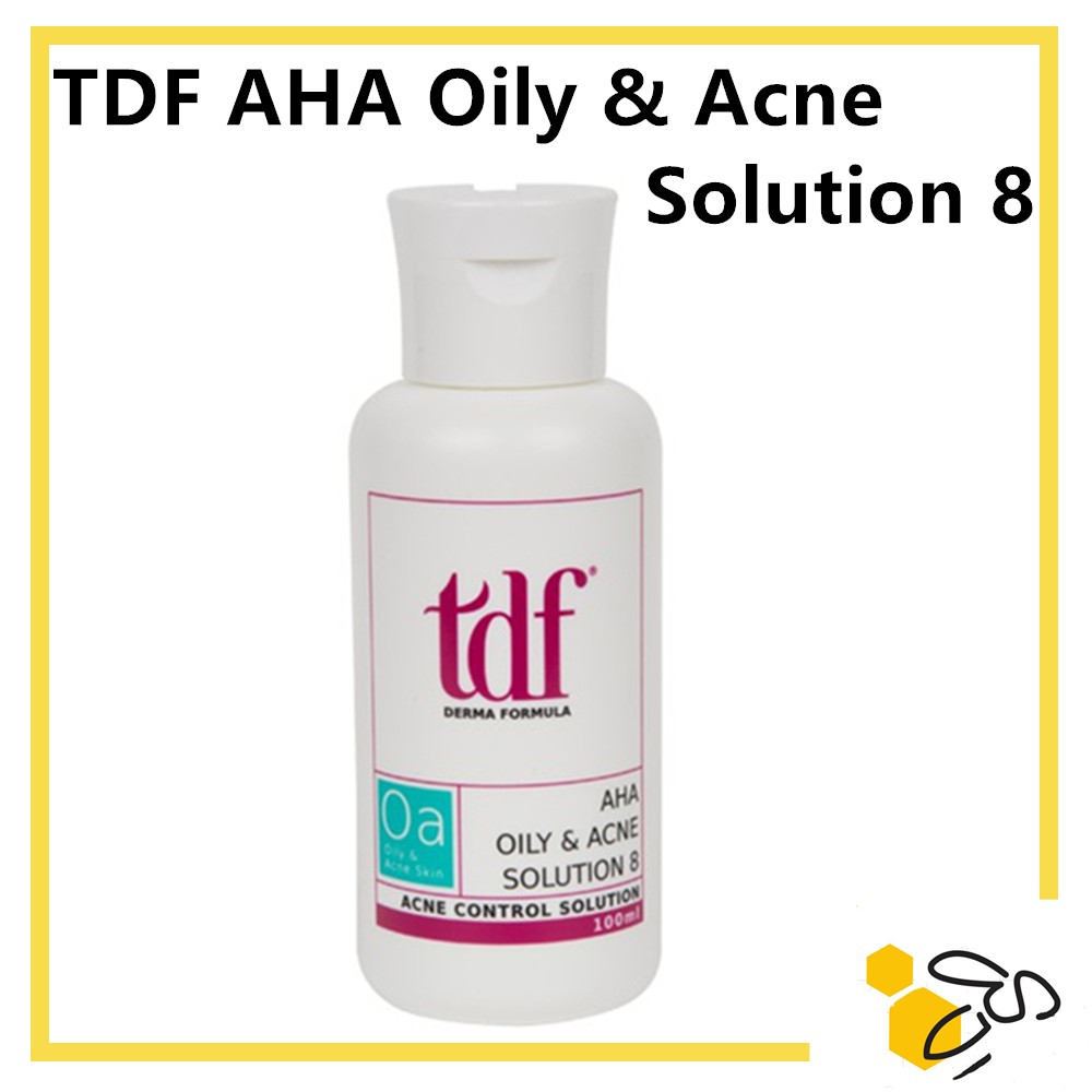 TDF Derma Formula AHA Oily & Acne Solution 8 100ml Acne Oily Skin ...