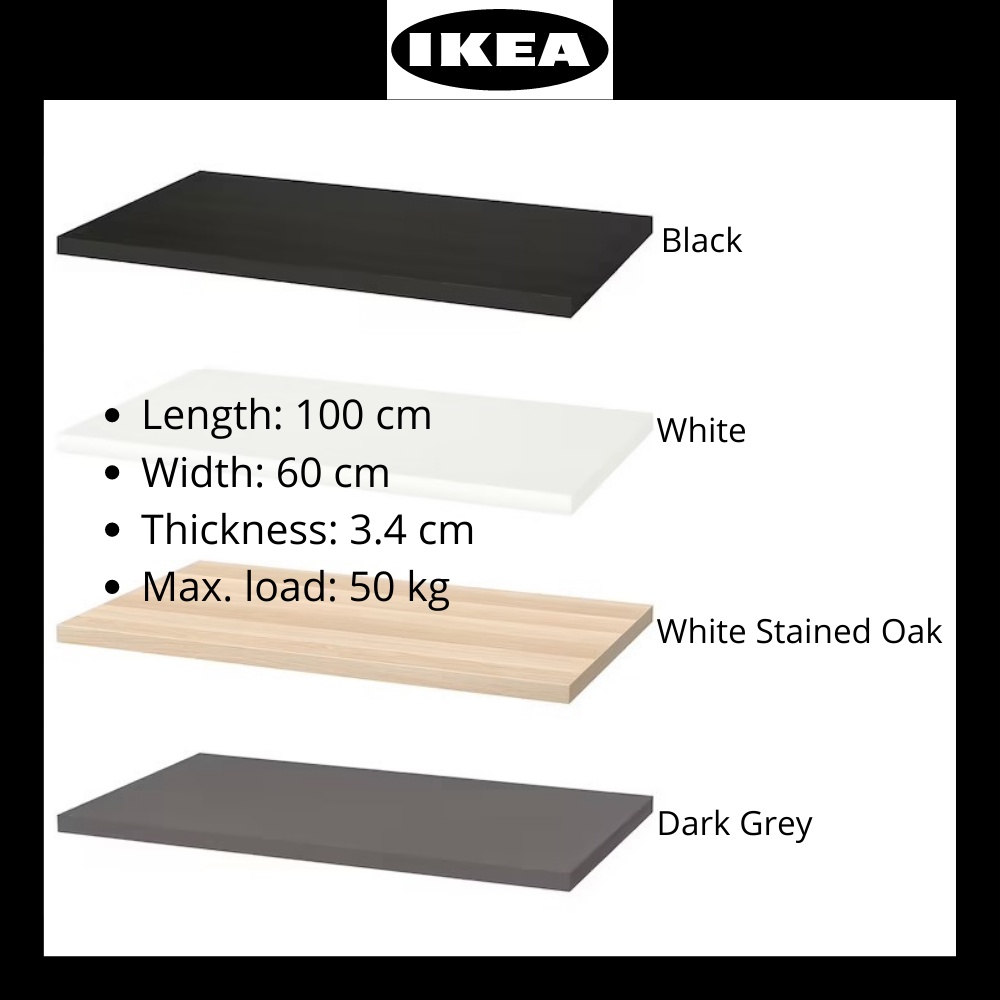 IKEA LINNMON Table Top, Working Desk, Kids Study Table, 100x60cm