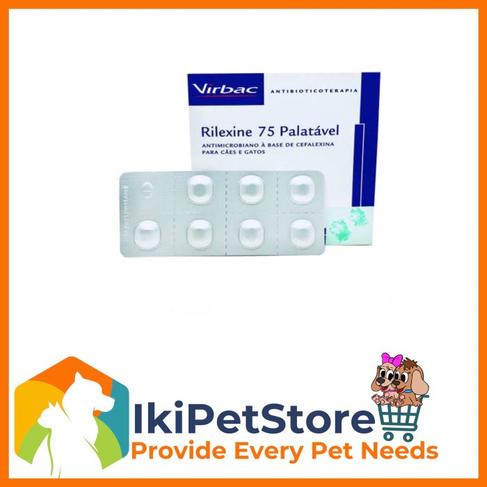 Virbac Rilexine 75mg Antibiotics For Cats And Dogs Per Strip Shopee