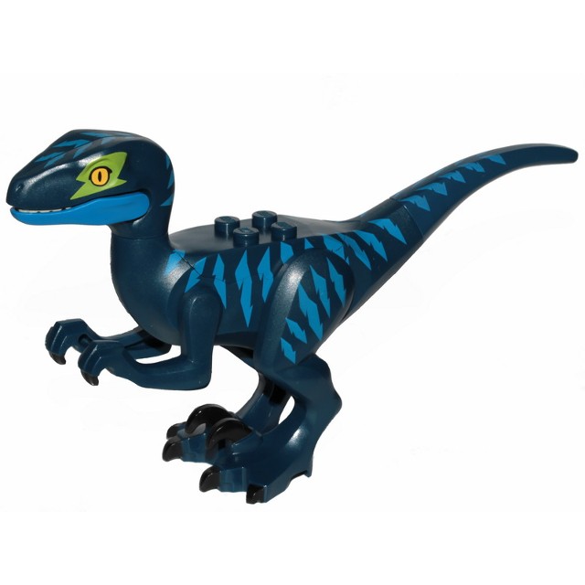 Lego 70835 The Lego Movie 2 Dark Blue Dinosaur, Raptor with Lime Eye ...