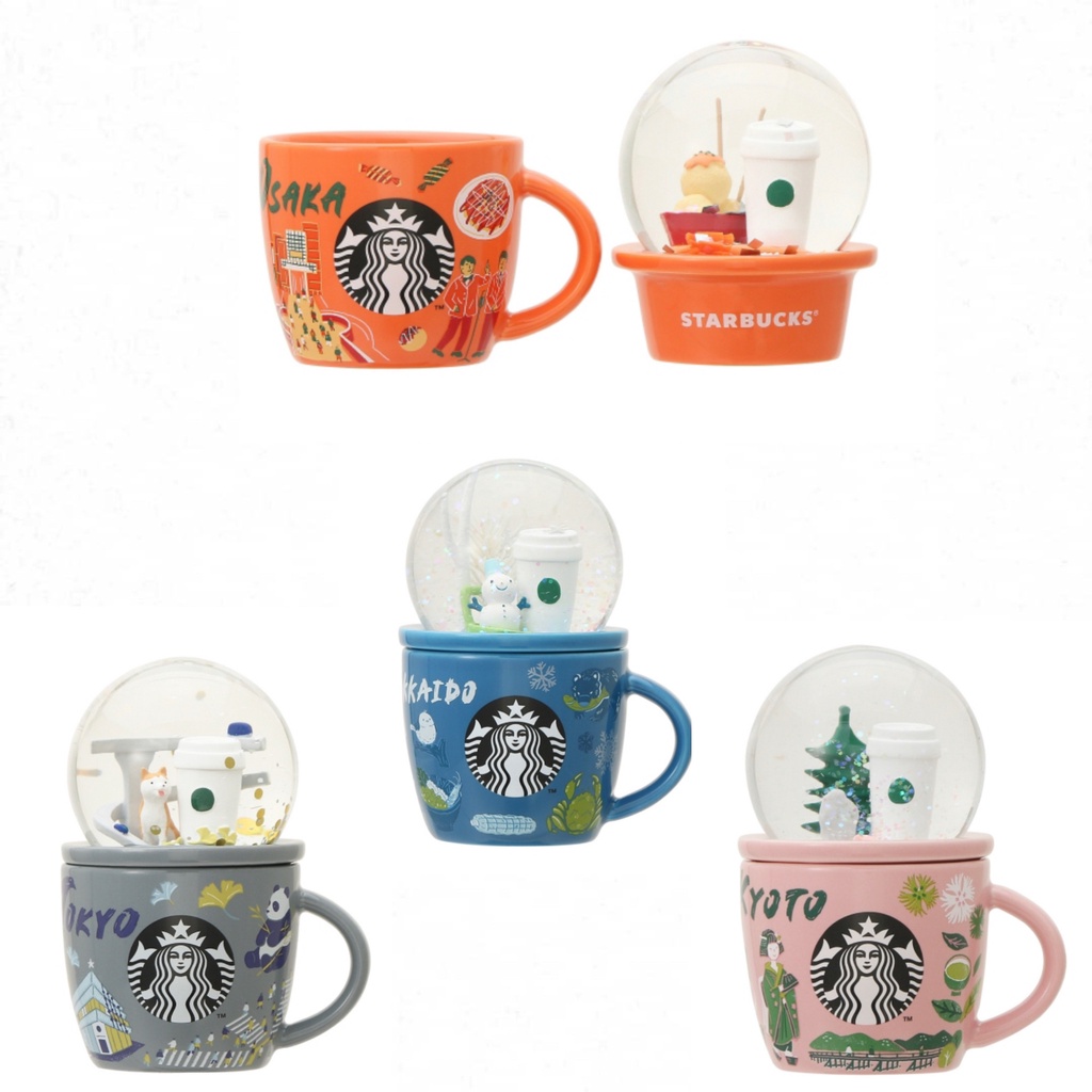 Starbucks Snow Globe Mug [Area Limited Edition] Kyoto 4524785464940