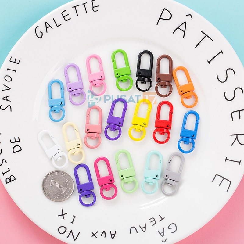 PUSAT17 CARABINER MINI 360 DERAJAT / GANTUNGAN KUNCI TAS FASHION SERBAGUNA KARABINER GANTUNGAN PENGAIT CANTOLAN - Gambar 2