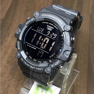 Casio AE-1500WH-8B Extra Large Display Digital Dark Grey Watch 10 Years ...