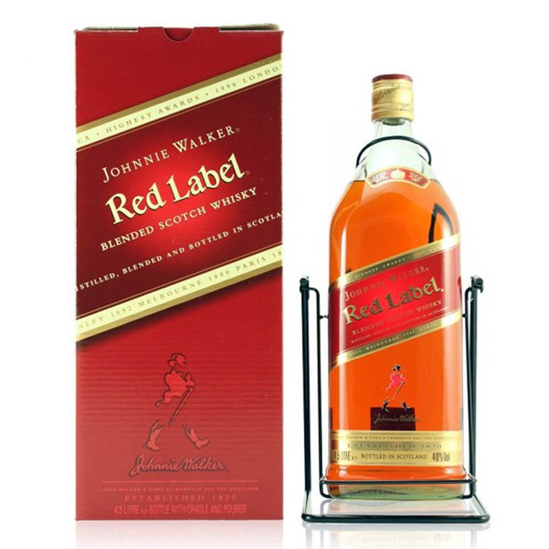 Johnnie Walker Red Label 4.5L (with cradle) | Shopee Singapore