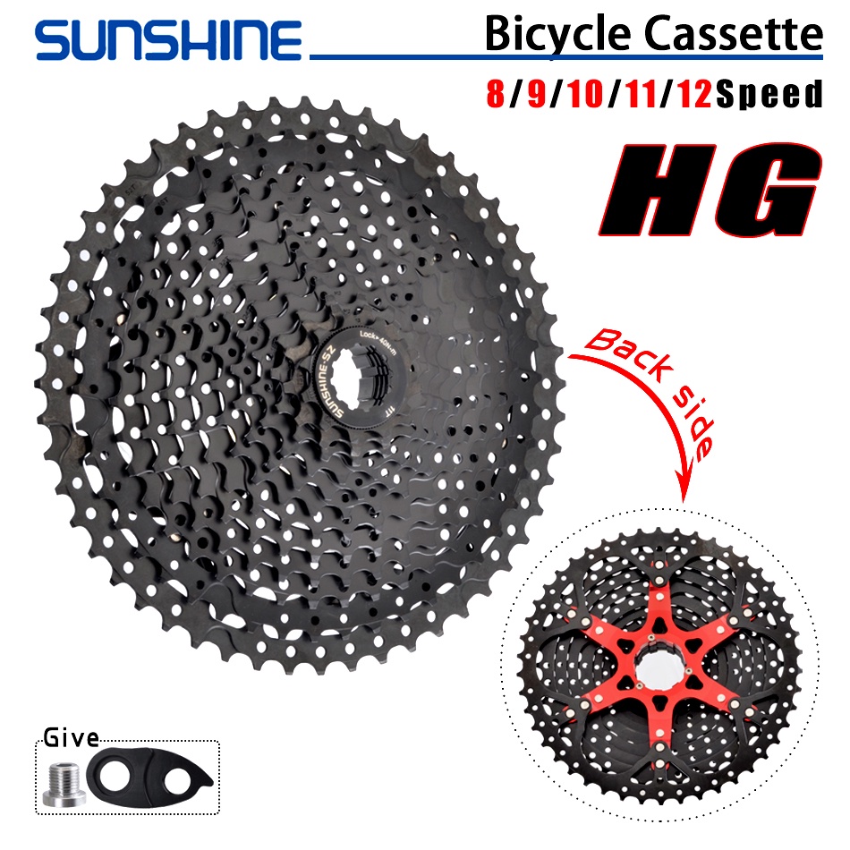 SUNSHINE Black Bicycle Freewheel Mountain Bike Cassette 8/9/10/11