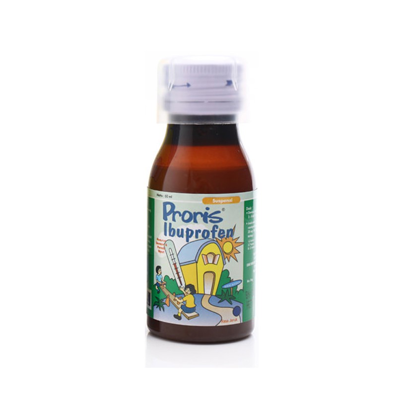 Proris Suspensi 60 ml Rasa Jeruk / Ibuprofen / Penurun Panas Anak / Demam Anak - Gambar 3