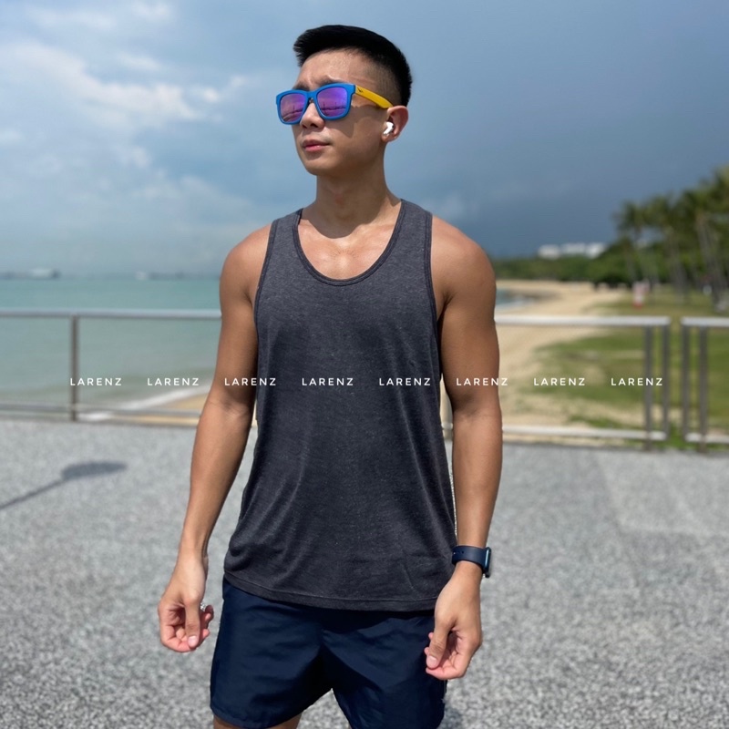 [Local] Cotton Singlet / Plain / Men/ Sport Wear /Sleeveless / tank top