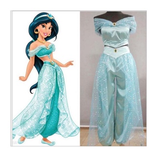 Sexy Jasmine Aladdin Princess Disfraz de Mujer Adulto Arabian