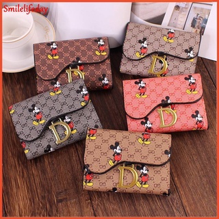 Disney Mickey Mouse Minnie Girls Organ Card Bag PU Wallet Cute