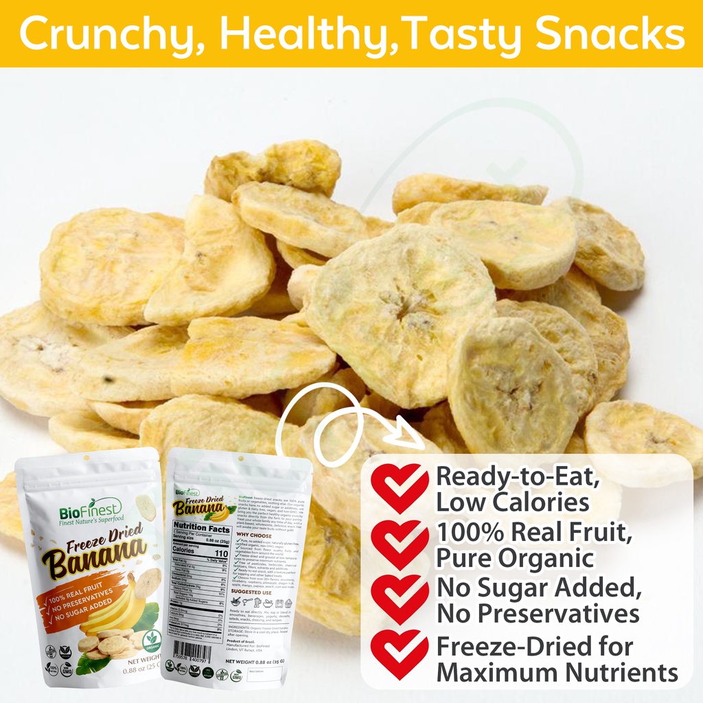 Organic Freeze Dried Superfood Snack - Apple Strawberry Blueberry Peach ...