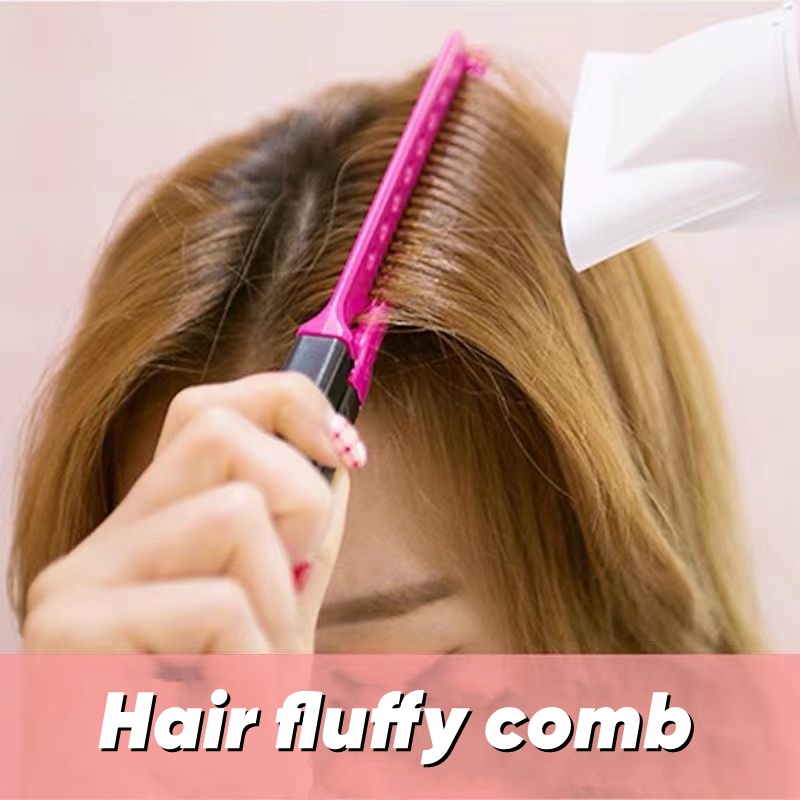 Hair fluffy comb, hair on the top of the hair becomes more comb, hair ...