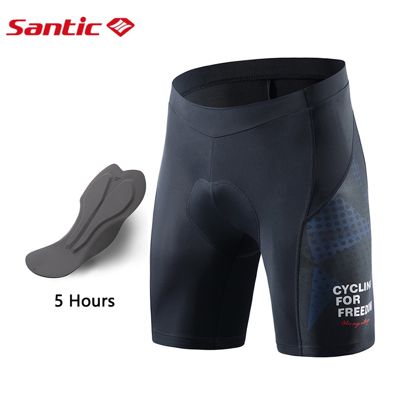 Santic Men Cycling Shorts 4D Padded Shockproof MTB Bicycle Shorts Riding Bottoms Bike Shorts for Men K9MB086B Shopee Singapore