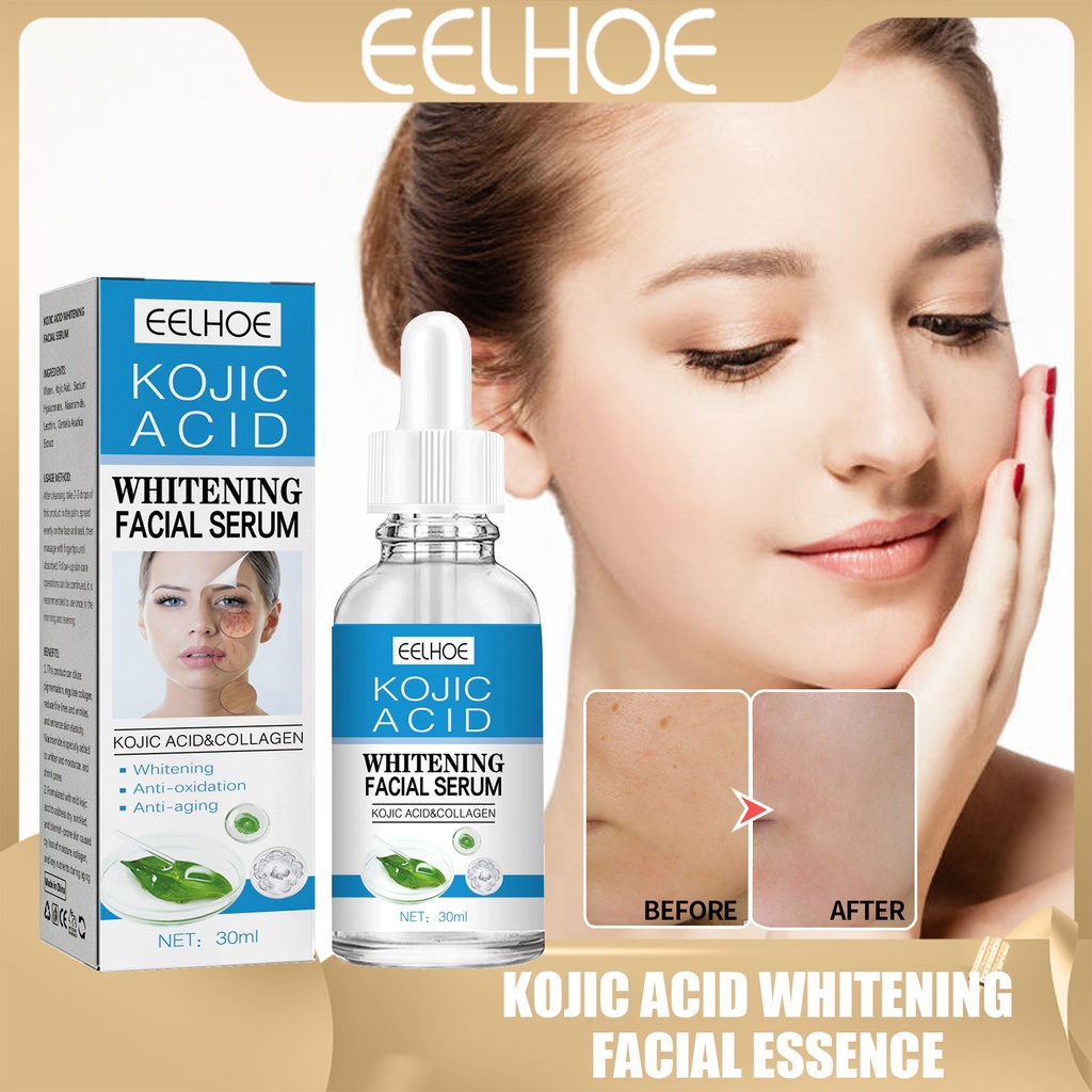 EELHOE Kojic Acid Collagen Whitening Facial Serum Oil Control Face