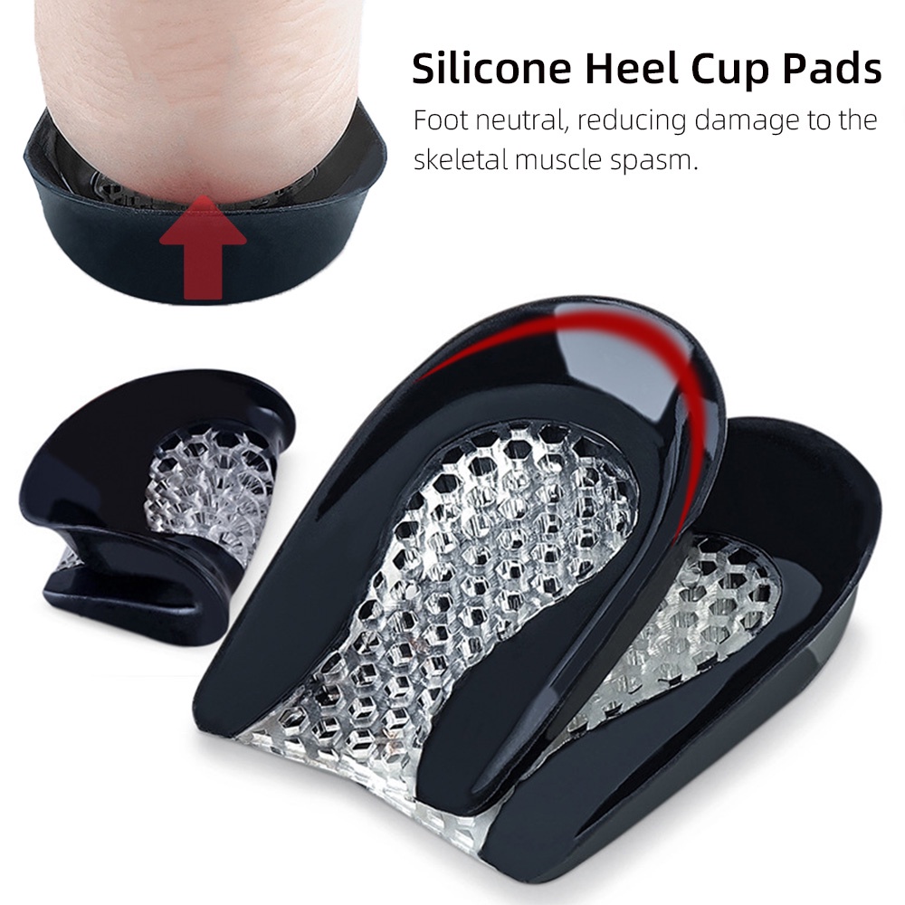 Women Gel Heel Cushion Inserts for Shoes,Silicone Heel Cup Pads for ...