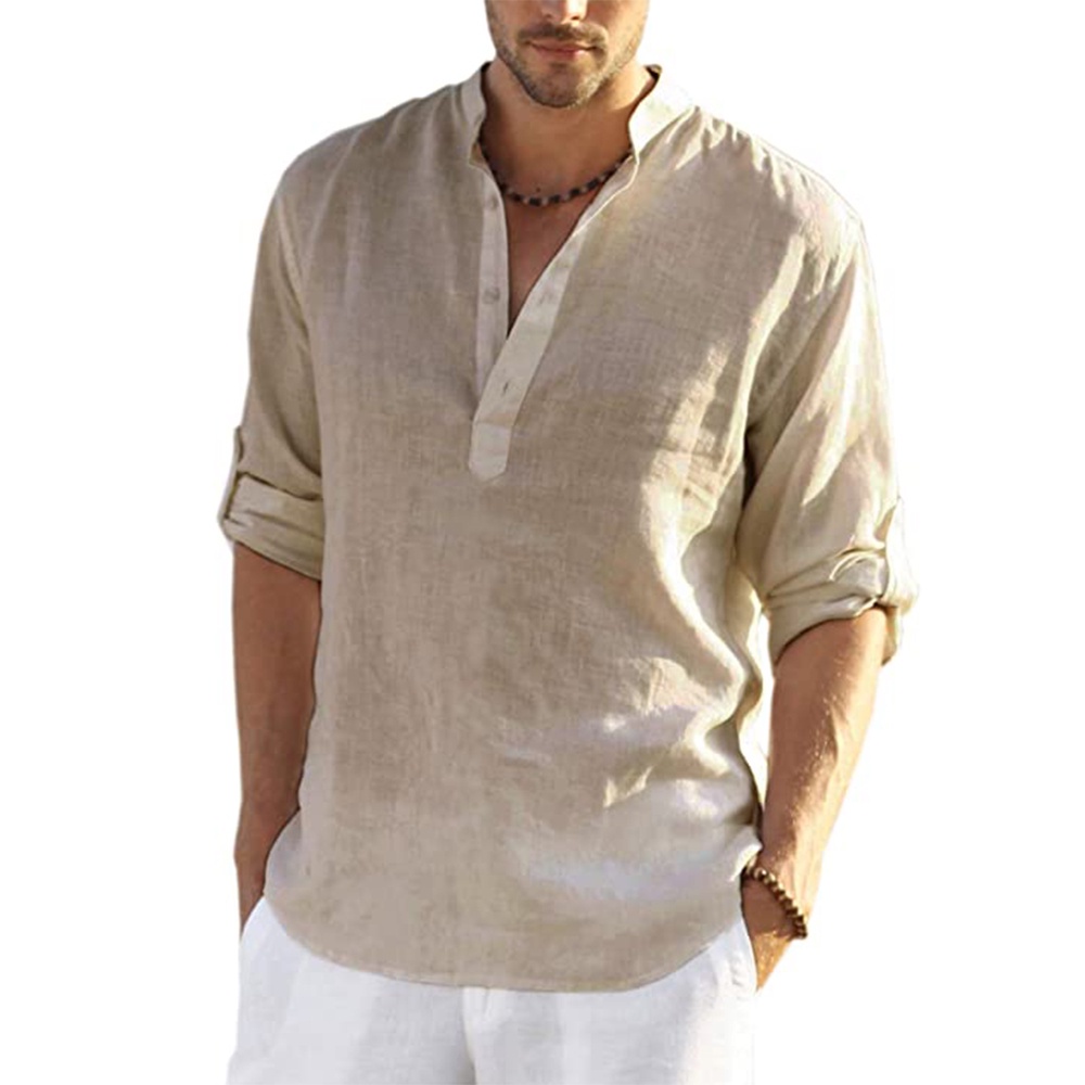 Casual white hot sale linen shirt