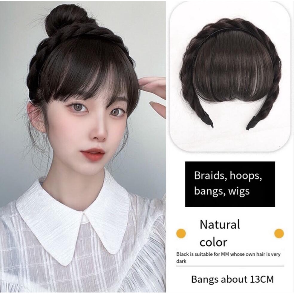 Air bangs wig women s head fake bangs women s natural forehead