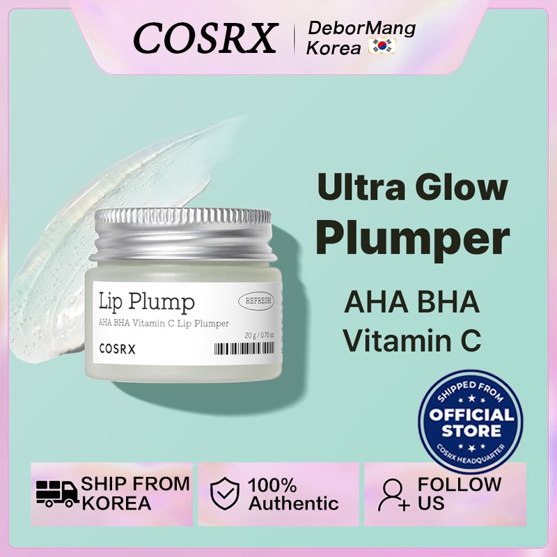 [COSRX] Lip Plump Refresh AHA BHA Vitamin C Lip Plumper 20g Shopee