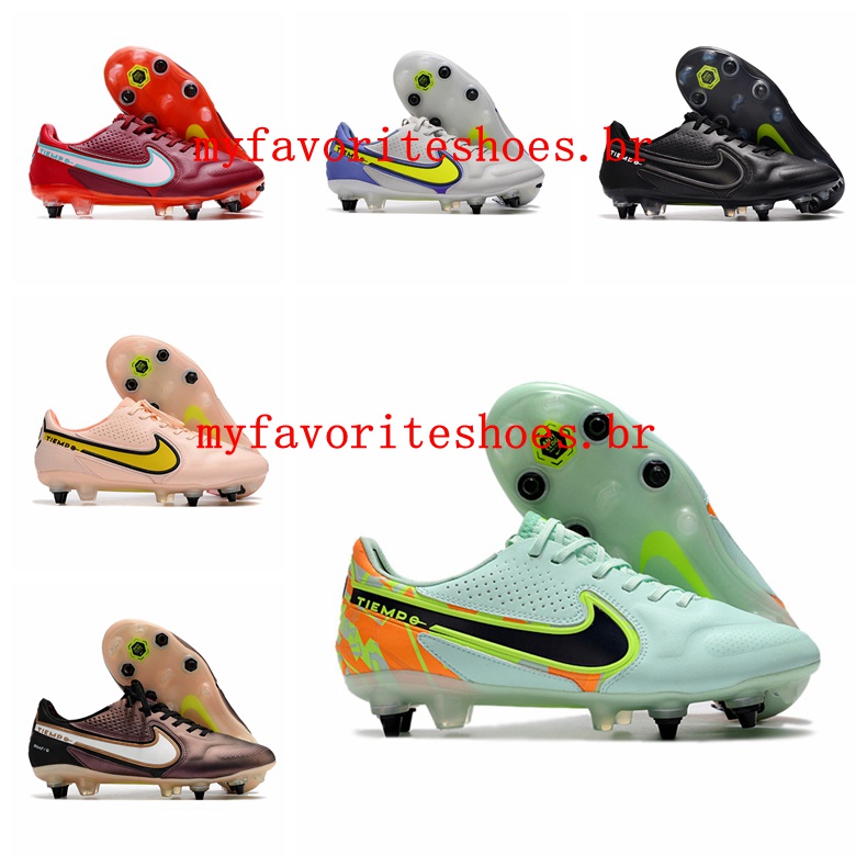 Men Training Tiempo Legend 9 Elite SG Soccer Shoes Artificial Grass