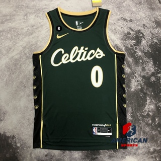 Men's Boston Celtics Jaylen Tatum #0 Nike Green 2021/22 Swingman Jersey -  City Edition