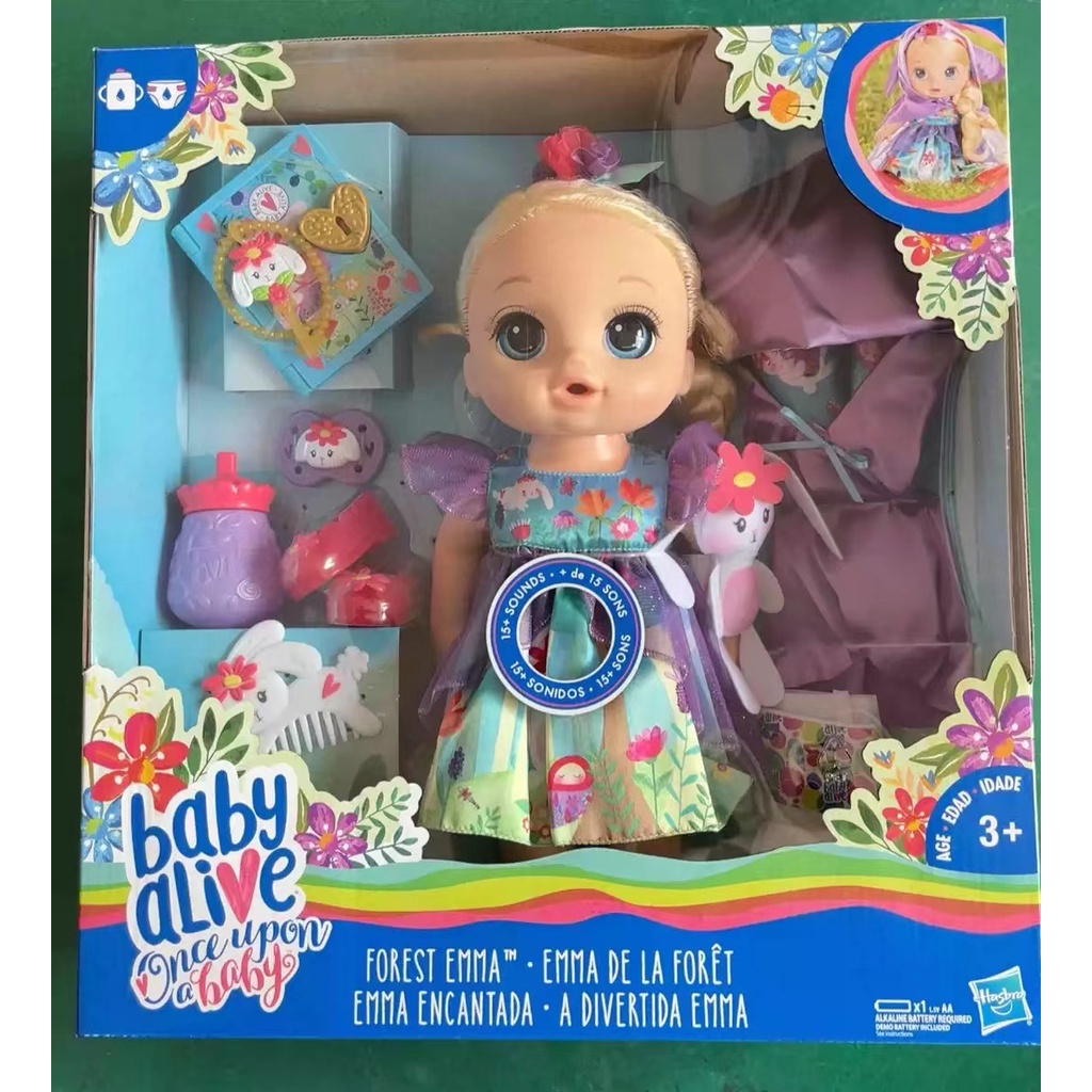 Baby Alive Once Upon a Baby Forest Tales Forest Emma Blonde Straight Hair E2467 Shopee Singapore