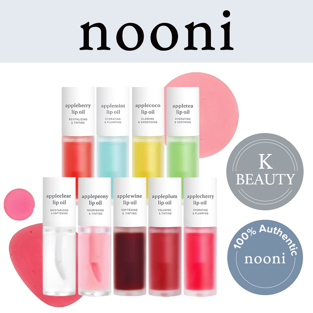 [nooni Official] Apple Lip Oil Lip oil for dry lips Shopee Singapore