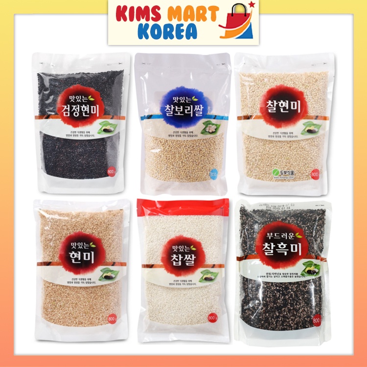 Korean Farm Specialties Premium Grain, Rice Sticky Brown Rice, Black ...