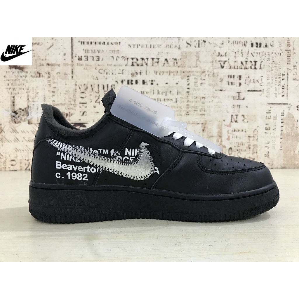 Nike air force one x off white on sale black