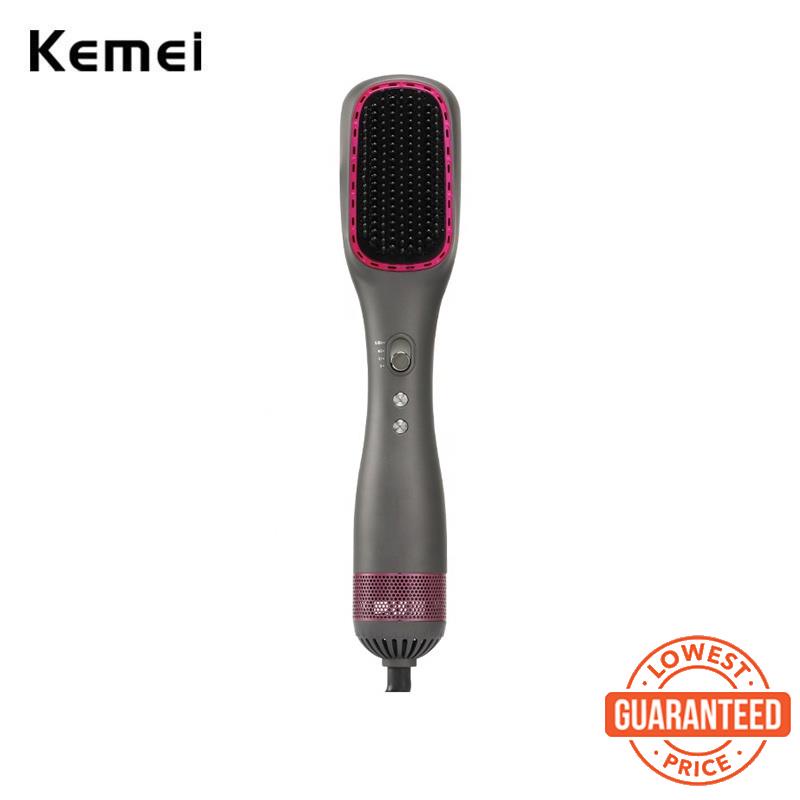 Electric hair shop brush straightener