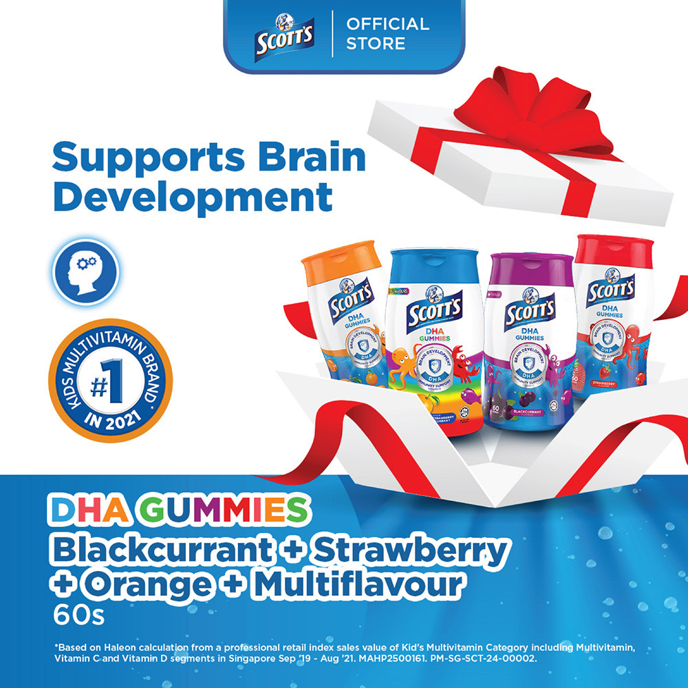 SCOTT'S DHA Fish Oil Gummies Brand Box | Shopee Singapore