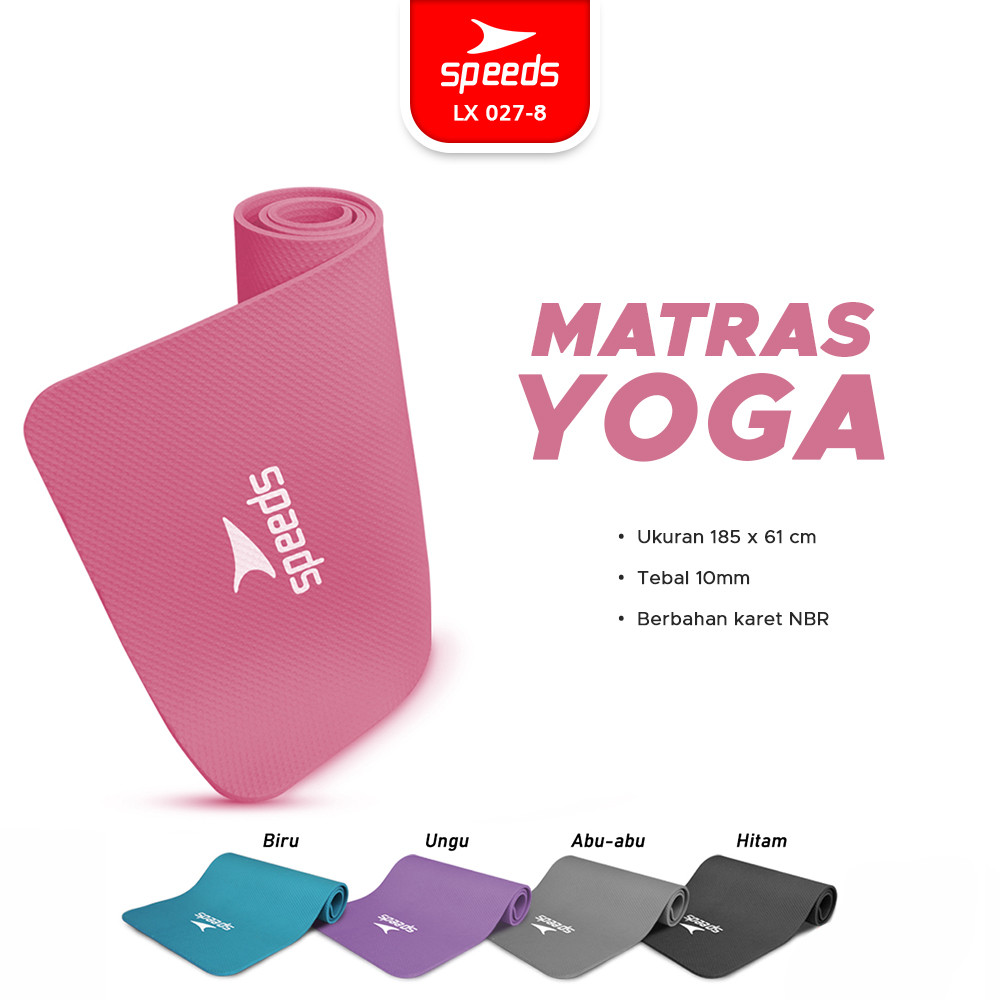 Speeds Yoga Mat 10mm Anti Slip SNI 027-8