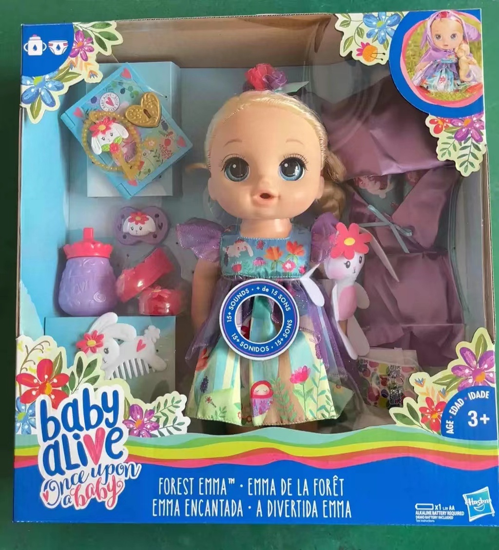 Baby Alive Once Upon a Baby Forest Tales Forest Emma Blonde Straight Hair E2467 Shopee Singapore