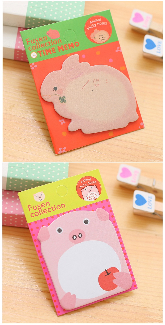 1PC Mini Sticky Notes Cartoon School Students Sticker Cute Colorful ...