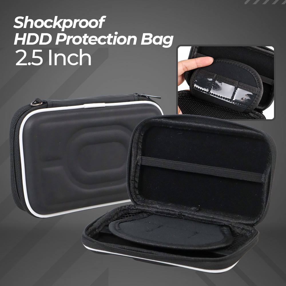 Shockproof Hard Disk Protection Bag 2.5 Inch H96 Black | Shopee Singapore