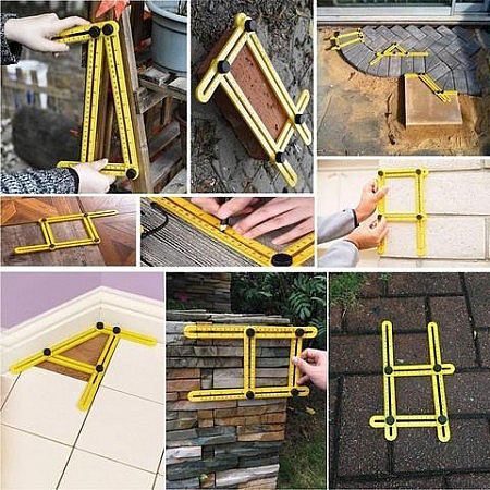 Shoponlinesby Four-Sided Ruler 4 Corner Ruler Measuring Tool Office ...