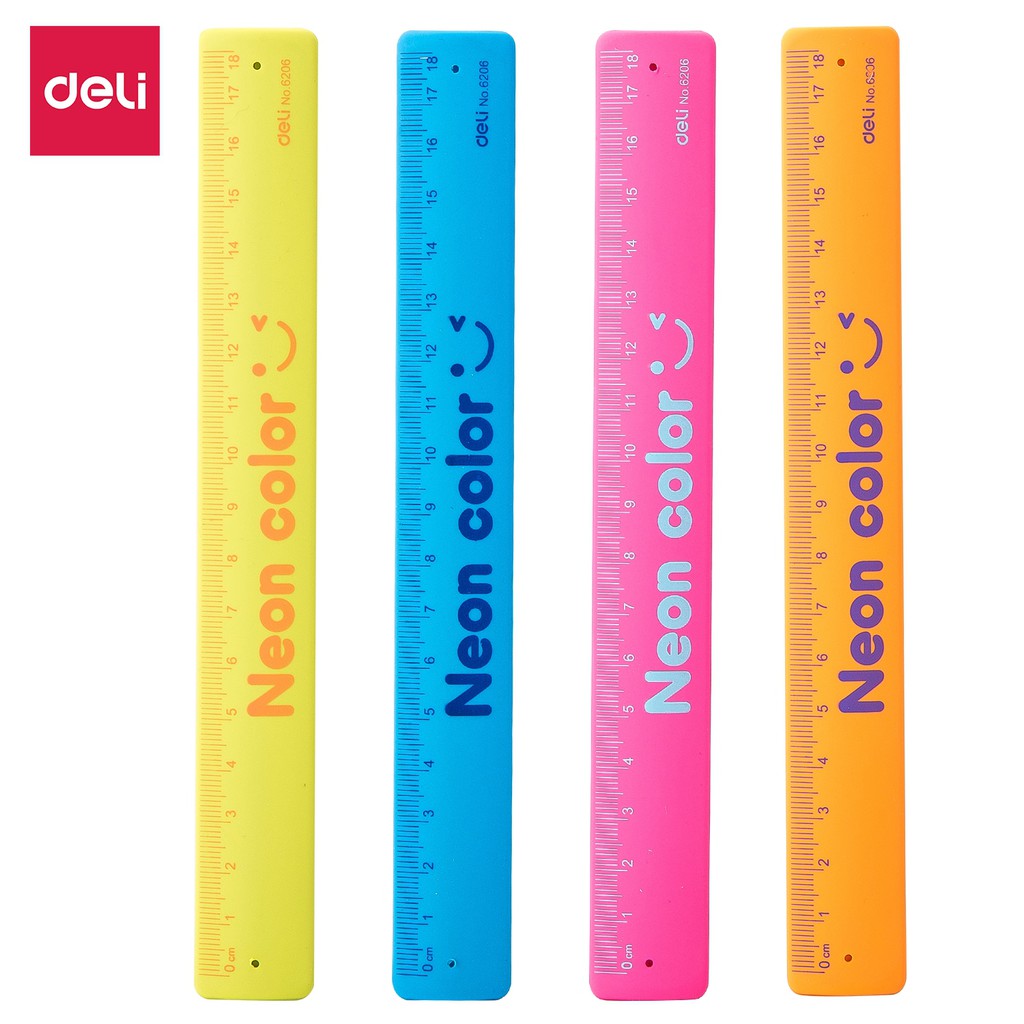E6206 Deli Ruler 18cm (4pcs/pack) | Shopee Singapore