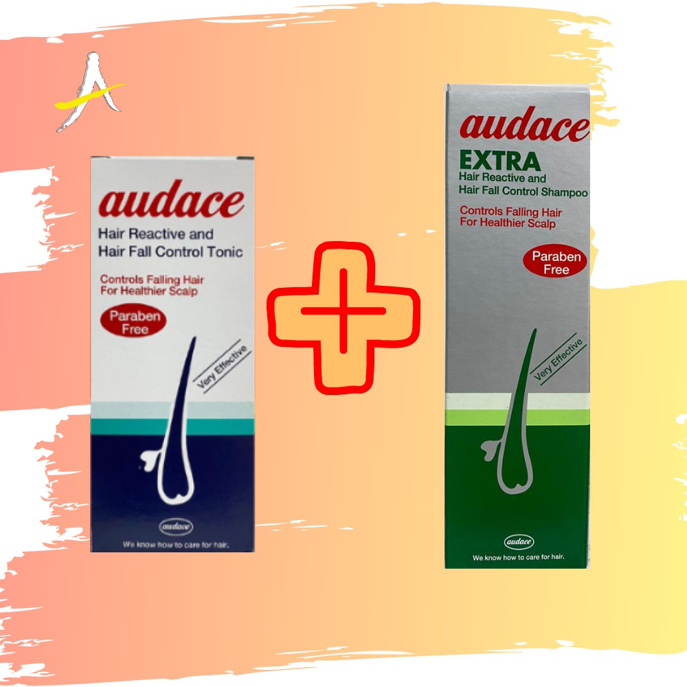 Audace Hair Reactive & Hair Fall Control Tonic 200ml + Extra Shampoo ...