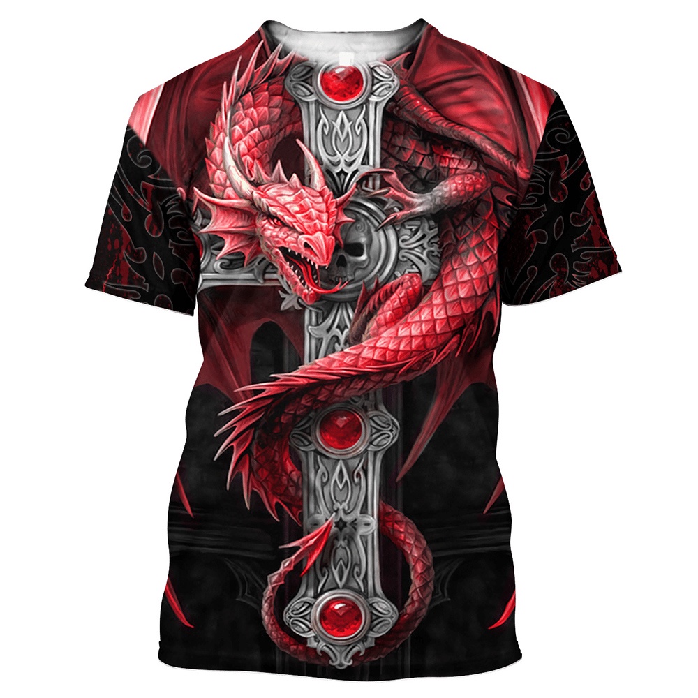 T-shirt 3D Anubis Loup égyptien Homme/femme - Manches Courtes - Neuf Avec étiquettes