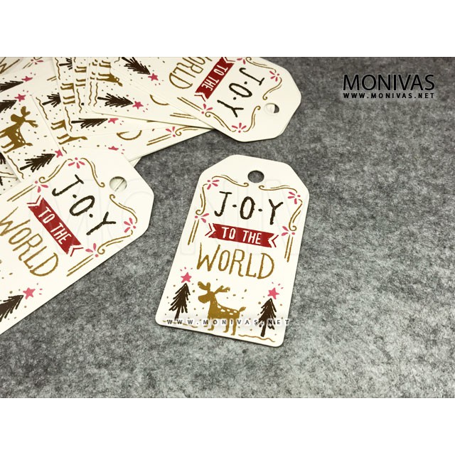 Joy to the World Christmas Gift Tags Xmas Present Labels (10pcs ...