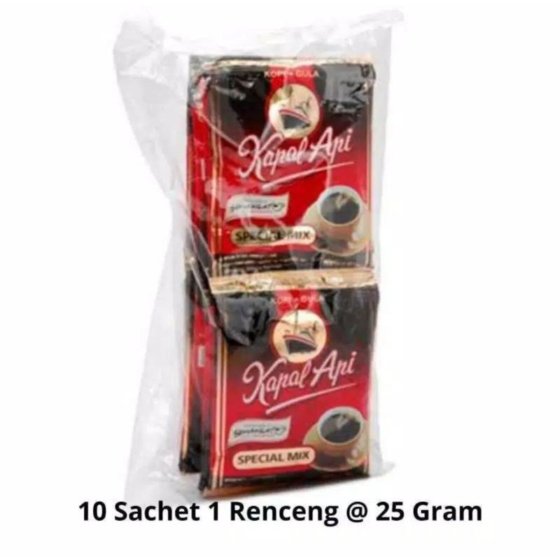 KOPI KAPAL API SPECIAL MIX 25gr RENCENG ( ISI 10 ) - Gambar 2